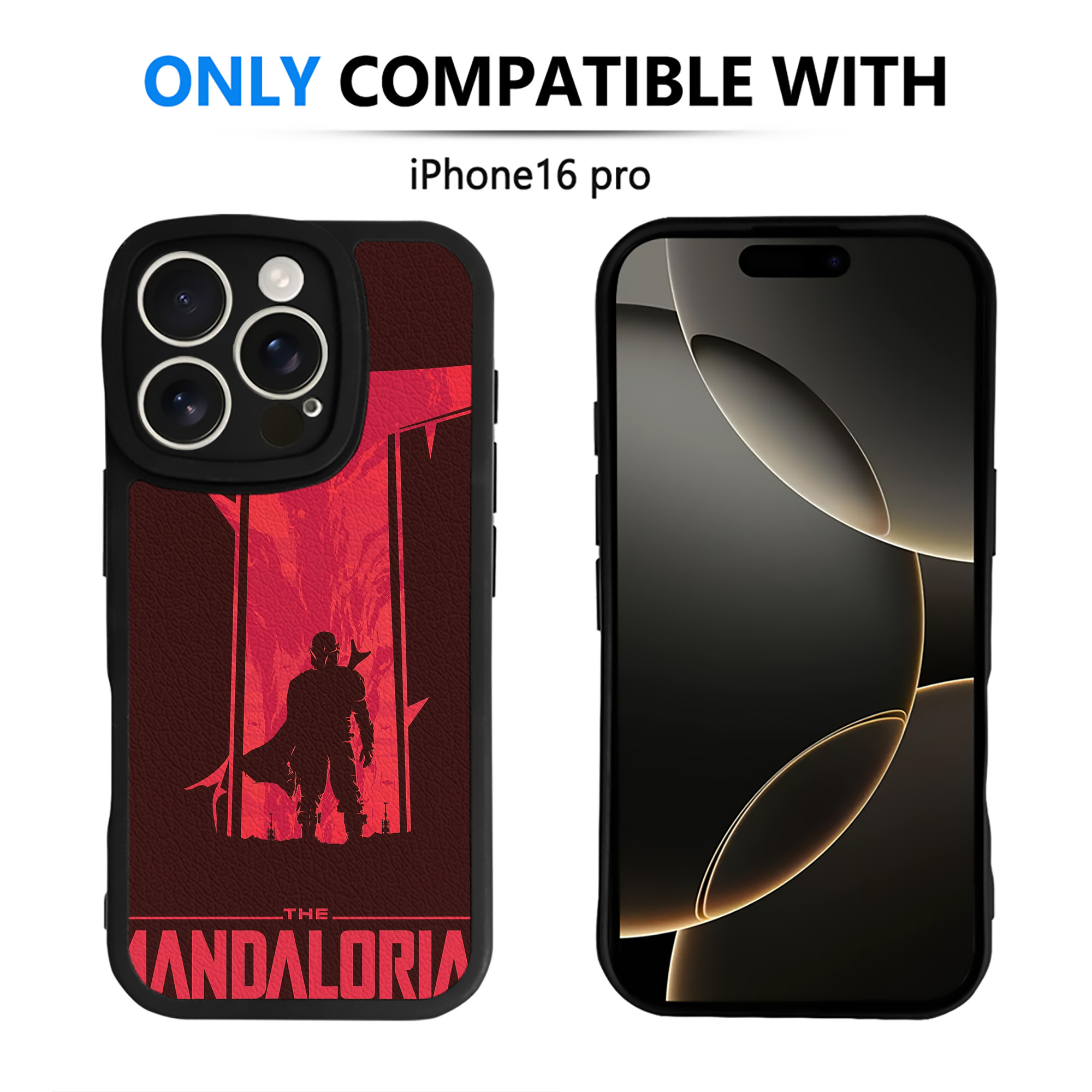 （画像用） スター・ウォーズ Star Wars 【iPhone 16シリーズ対応】シリコンスマホケース（レザー調） 材質：シリコン